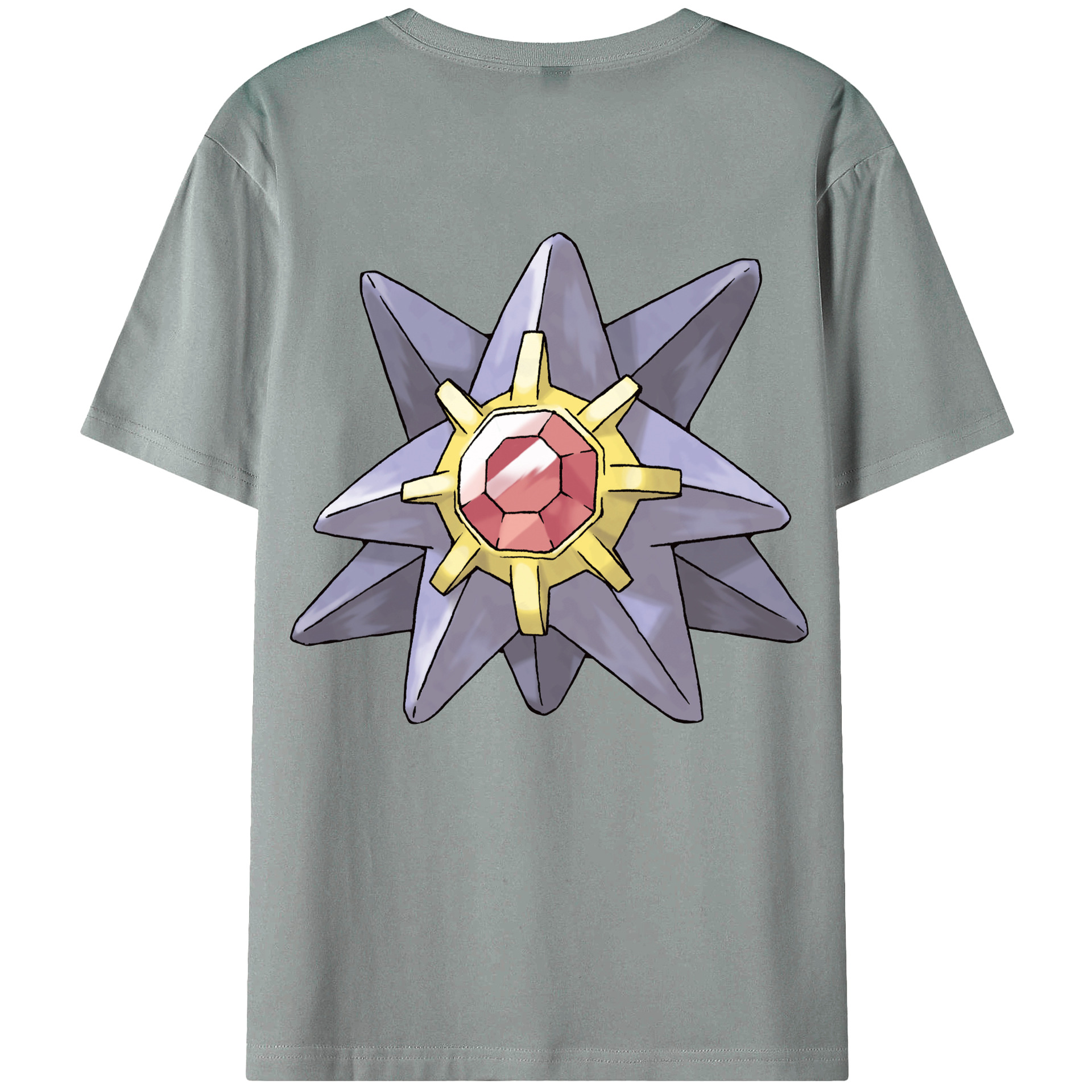 （画像用） ポケットモンスター Pokémon 綿100％ メンズ半袖Tシャツ（バックプリント） 通気性